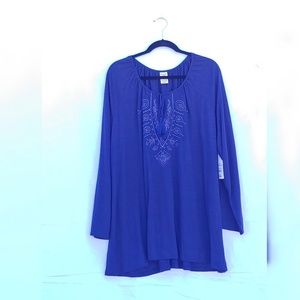 Sapphire Peasant Top NWT